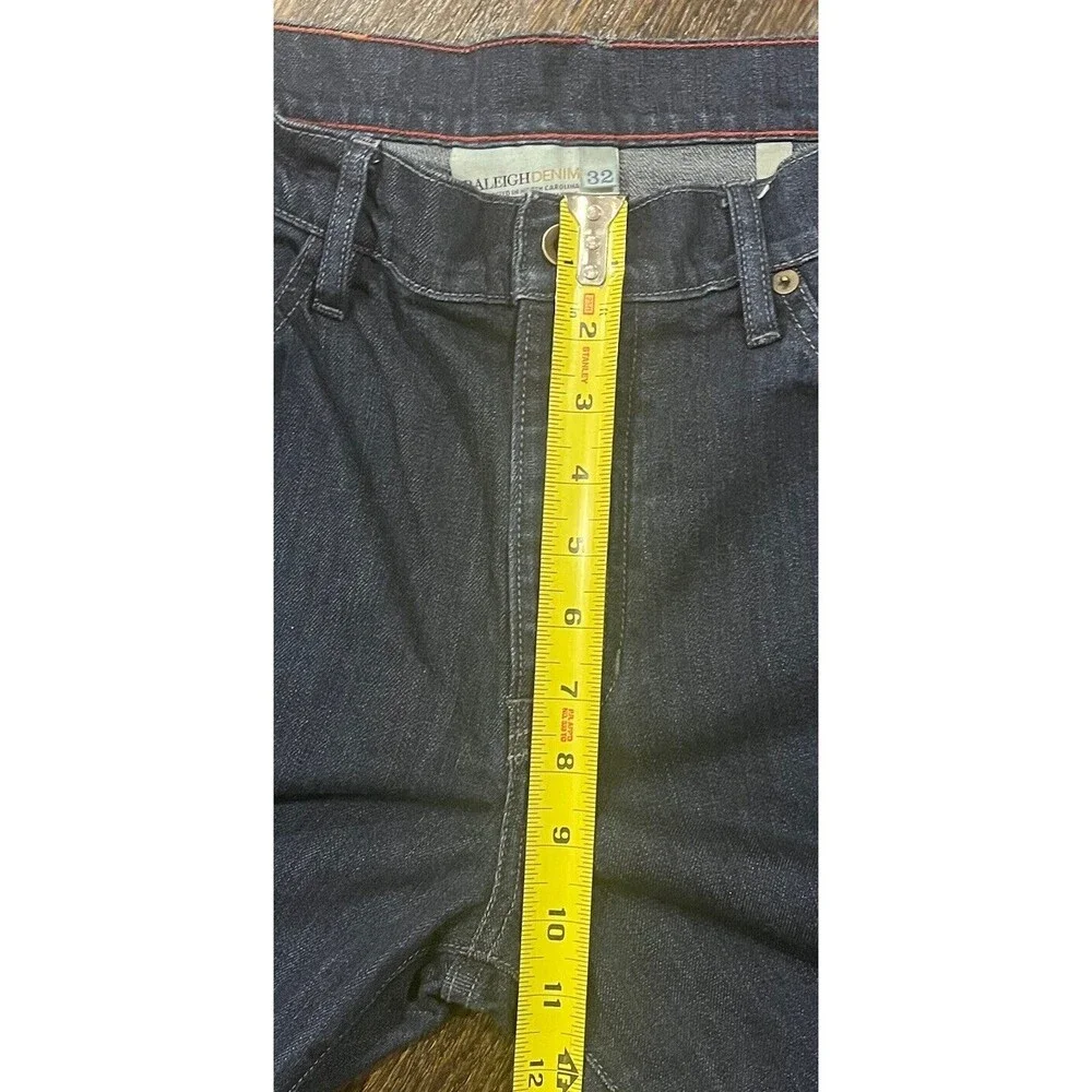 Raleigh Denim Jones Jeans Mens 32 x 30 Blue Slim Straight Fit Handcrafted Signed - Picture 9 of 12